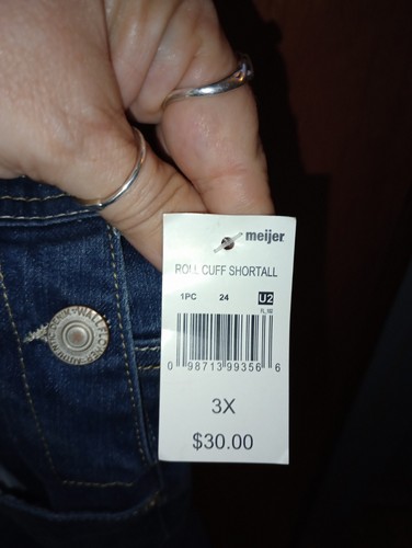 Brand New Plus Size Short Overalls Size 3X. - Picture 3 of 4