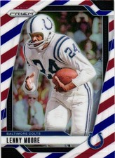 2024 Panini Prizm #296 Lenny Moore Red White and Blue
