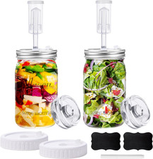 32 Oz Fermentation Jar2 Pack Fermentation Kit with Fermenting Weights and Airlo