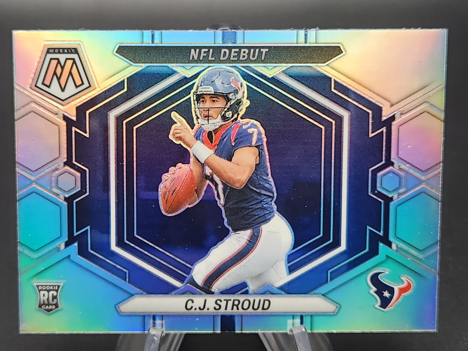 C.J. Stroud 2023 Panini Mosaic Rookie Silver NFL Debut