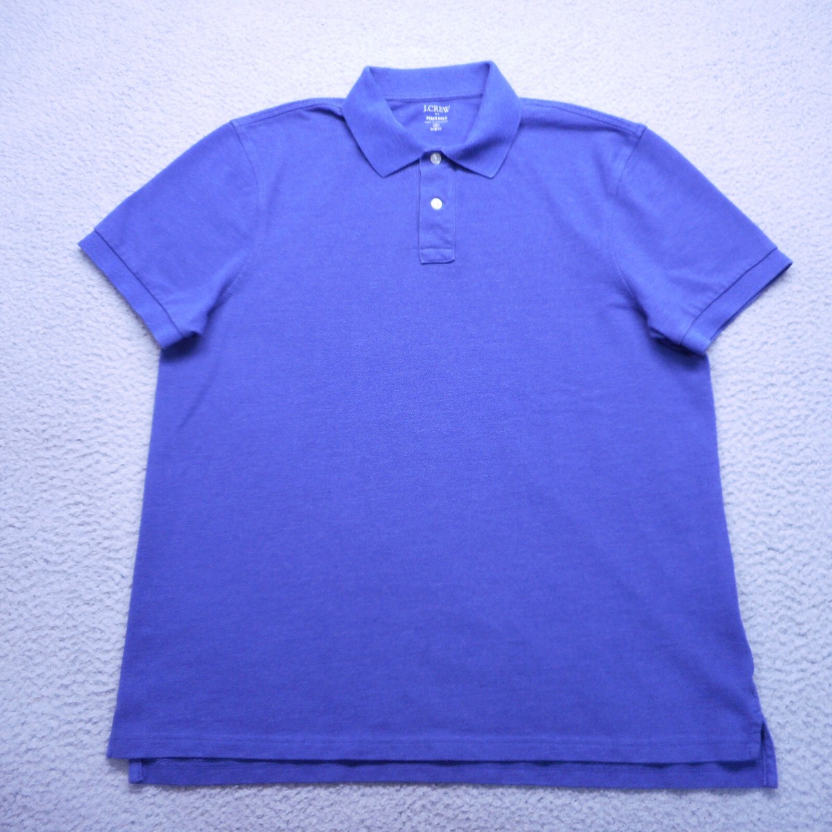 J Crew Polo Shirt Mens Extra Large Slim Fit Short Sleeve Pique Pocket Rugby  Golf
