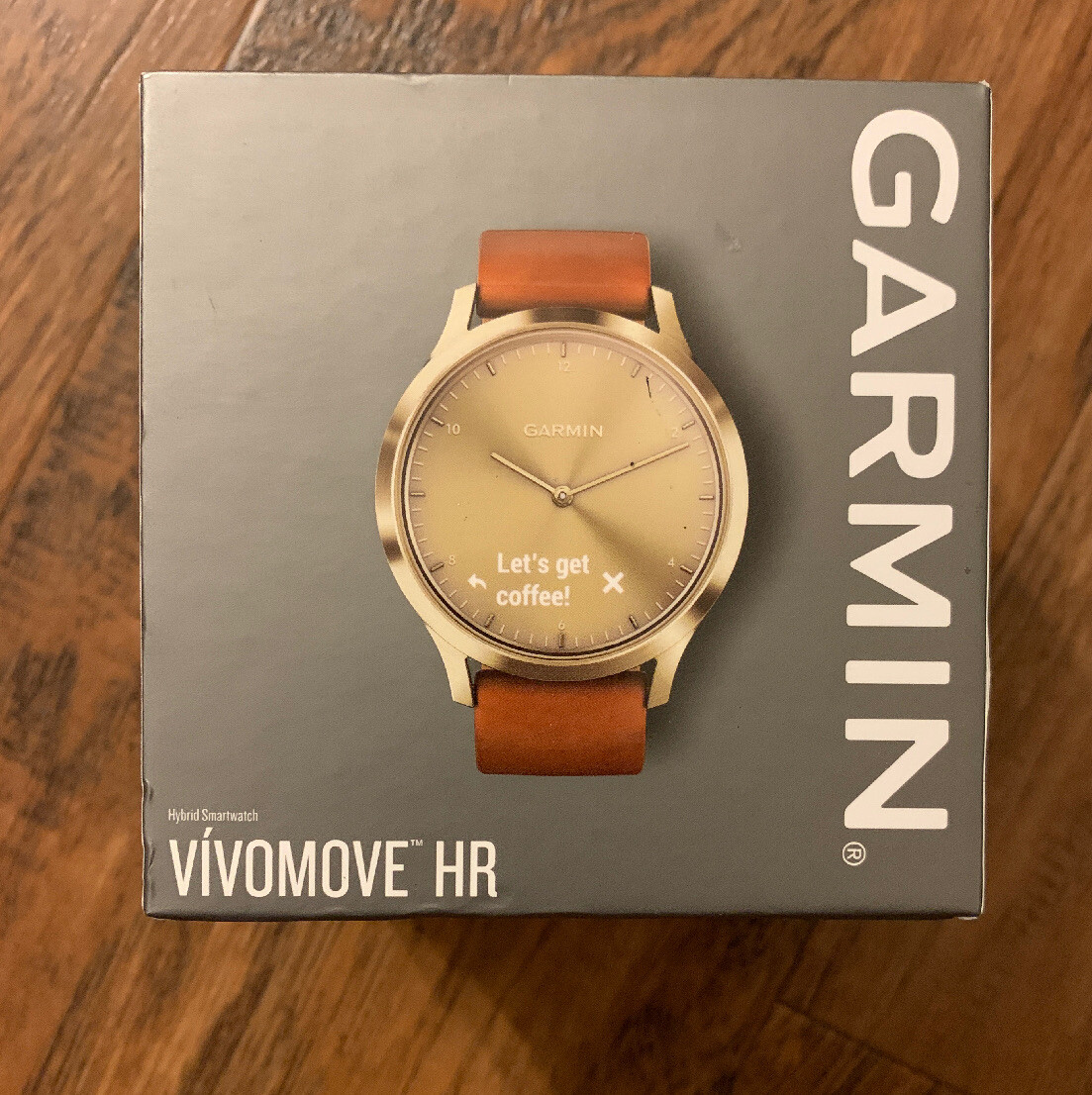 Garmin Vivomove HR Leather Hybrid Men's 