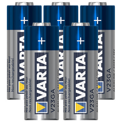 5 x VARTA A23 Alkaline-Batterie 12V MN21-V23GA-23A P23GA Industrieware NEU!