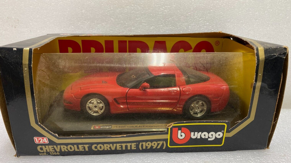 Burago 1:24 scale 1997 Chevrolet Corvette #1566 Die Cast | eBay