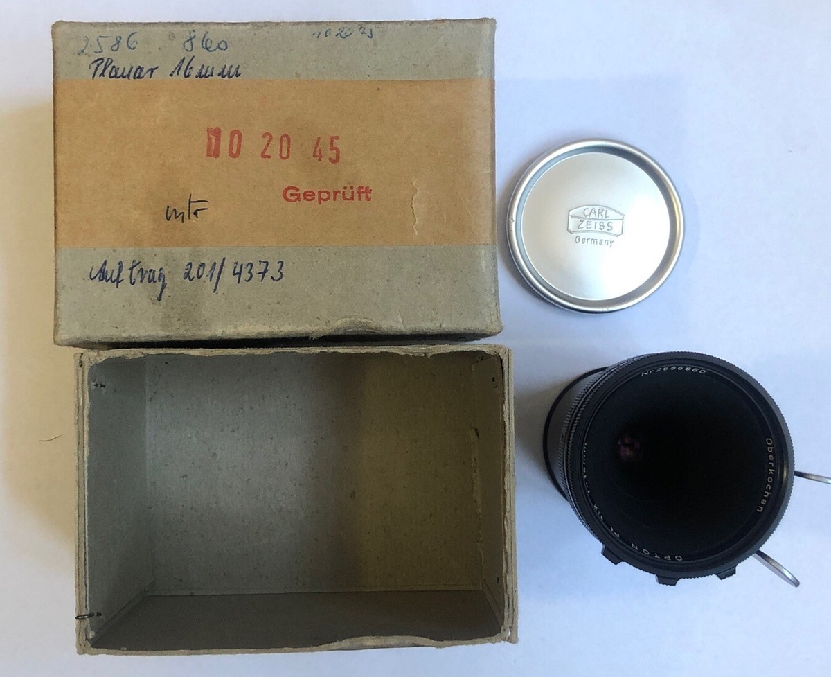 Carl Zeiss Planar 16mm F2 Arriflex マウント Oberkochen OPTON Pl 1:2 F=16mm Carl Zeiss Planar Arriflex Arri | eBay