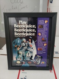 Vintage 1991 Print Ad Nintendo NES Beetlejuice Game Magazine Comic Page Trl4