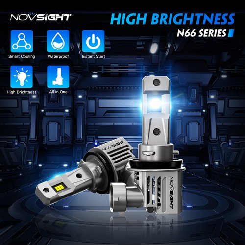 NIGHTEYE 2x H8 H9 H11 LED Fog Light Bulbs 80W 18000LM Foglamp 6500K Super Bright - Picture 2 of 11