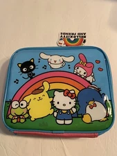 HELLO KITTY AND FRIENDS Lunch Bag Boys Girls Kids Adults LUNCH BOX NWT Blue/pink