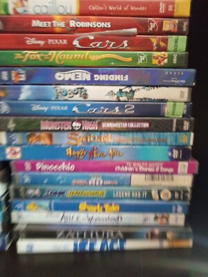 Lot Of 40 Used Kids Disney Dreamworks MGM FOX Movie DVD Estate