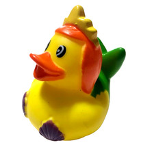 FREE SHIP MERMAID WITH PURPLE SHELL BIKINI YELLOW CROWN CRUISING RUBBER DUCK 2"