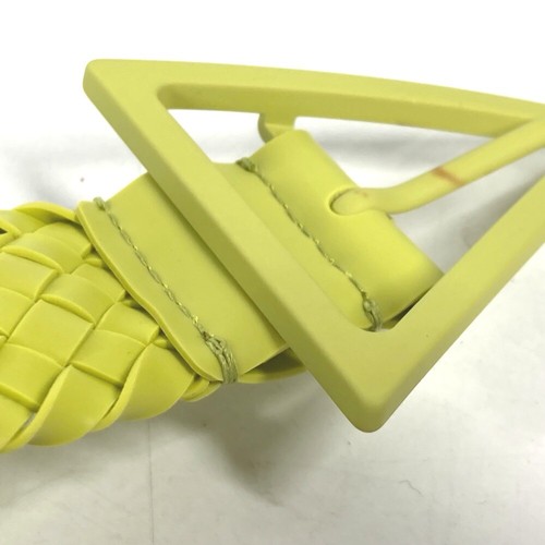 BOTTEGA VENETA 691232 Triangle Intrecciato belt rubber Kiwi Light GreenBased - Picture 11 of 18