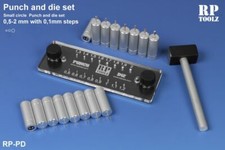Punch and Die Set w/16 punches from 0.5mm to 2mm 