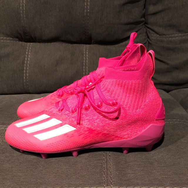 all pink football cleats
