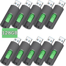 LOT 128GB USB2.0 Flash Drives Retractable Memory Storage Stick Pen Thumb Drive