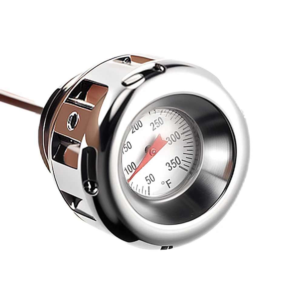 Chrome Oil Temperature Dipstick For Harley 17-24 Touring FLHX FLTR FLHR Parts - Image 3 of 4