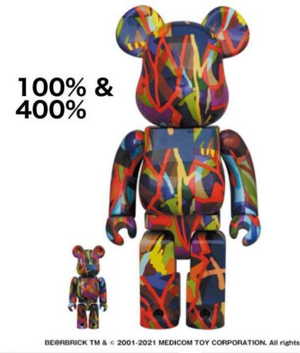 BE@RBRICK KAWS TENSION 100% & 400% KAWS TOKYO FIRST Limited Edition Bear  Brick