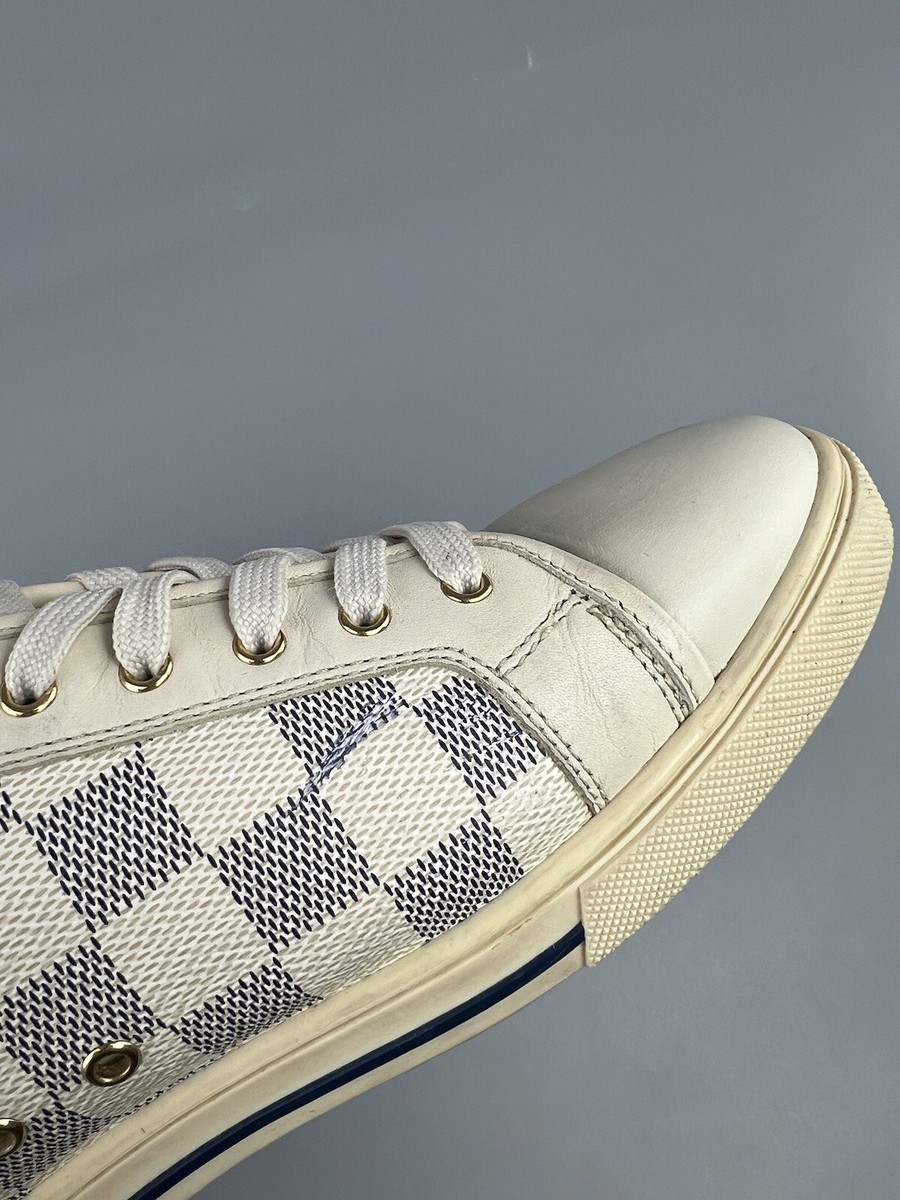 LOUIS VUITTON パンプス　24cm Louis Vuitton Olive Denim Kitten Heels – Treasures of NYC