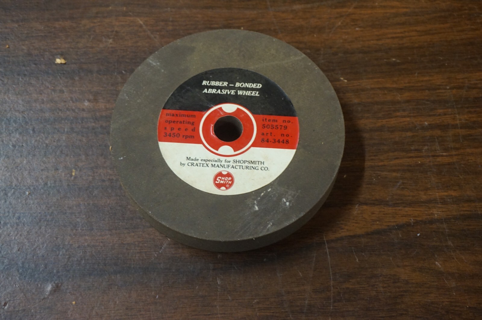 Shopsmith 5/8" Shaft Rubber Abrasive Wheel, NOS!!! eBay