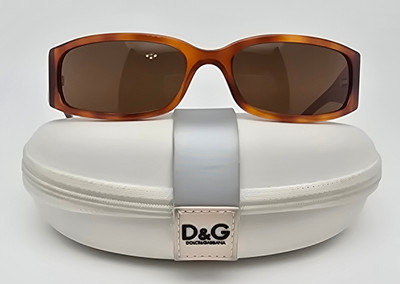 Dolce & Gabbana D&G2183 96 Tortoise Gold Frame Brown Lens Sunglasses w Case 59mm