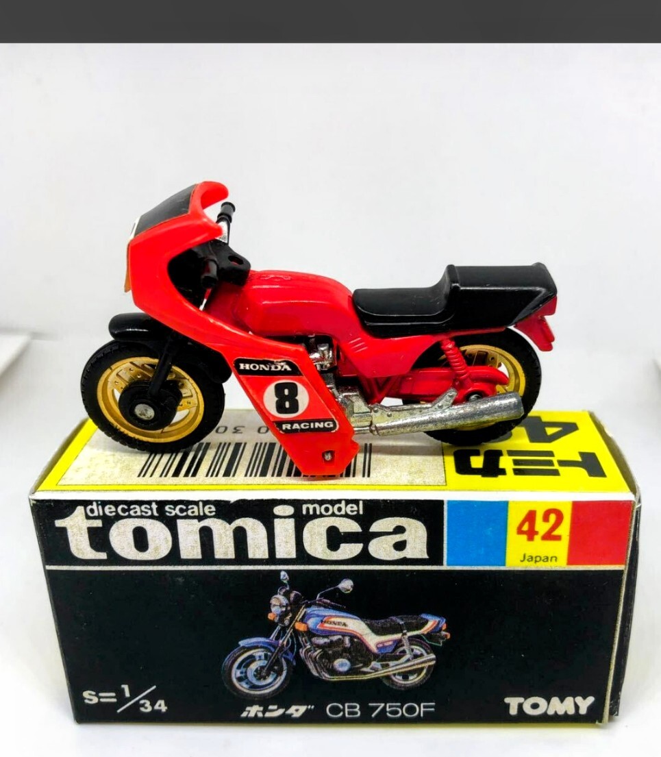 Tomica Black box 42 Honda CB750F 1/34 Made in Japan vintage