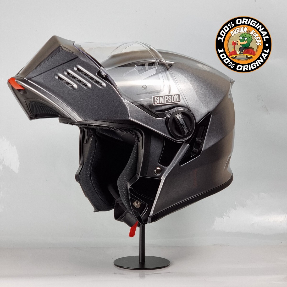 Simpson Helmet Darksome Mod Bandit (Gunmetal) | eBay