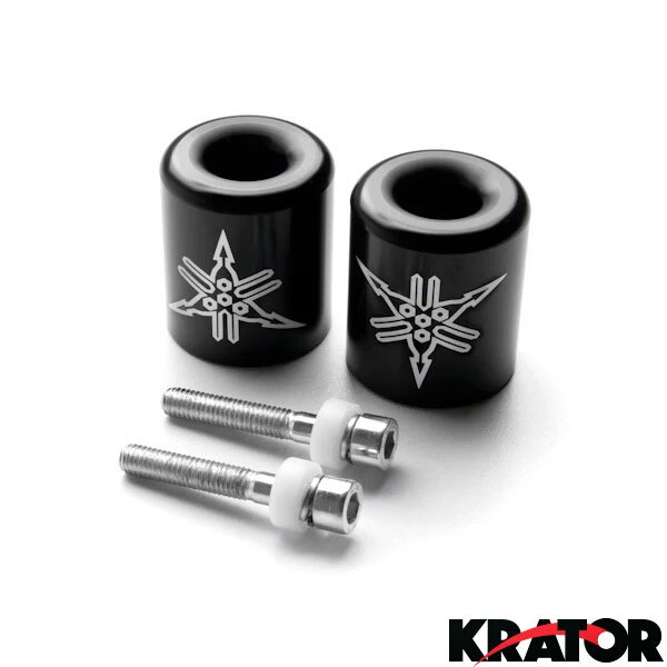 Deslizadores de extremos de barra negros para motocicleta Yamaha YZF R1 R6 FJR 1300 (1998-2012) Foto 2 de 3