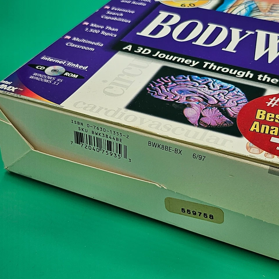 BodyWorks 6.0 Version CD PC Software 3D Journey Human Anatomy BIG BOX Complete - Image 3 of 4