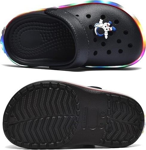 Kids' Boys Girls LED Clogs Cute Garden Shoes Cartoon Slides - 1 Little Kid - Picture 2 of 5