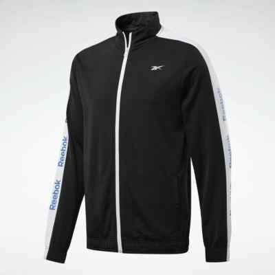 Reebok FK6120 Men's Essentials Track Jacket Training Jackets Black (All  Sizes) UK