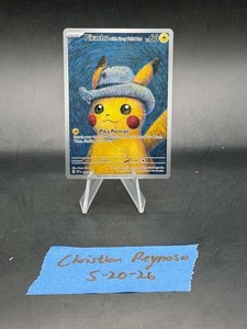 Pikachu with Grey Felt Hat Card | eBay