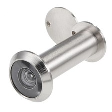 220-degree Door Viewer Peephole for 55-90mm Doors, Brushed Satin Chrome Finish