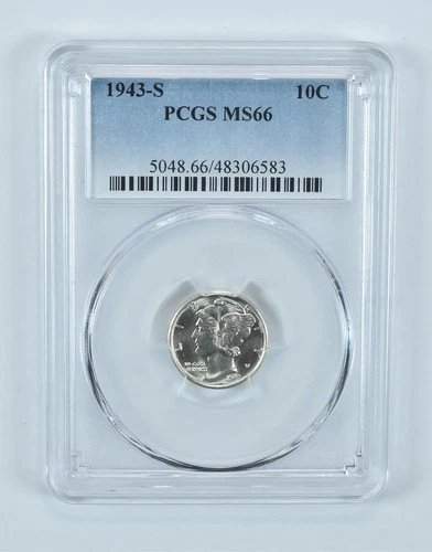 1943-S Mercury Dime MS66 PCGS Blue Label