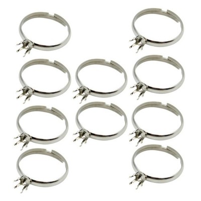 10x Krallenring Rohling Krappenkrallenhalter Ring Bastelwerkzeug Krallenaufsteller Schmuck