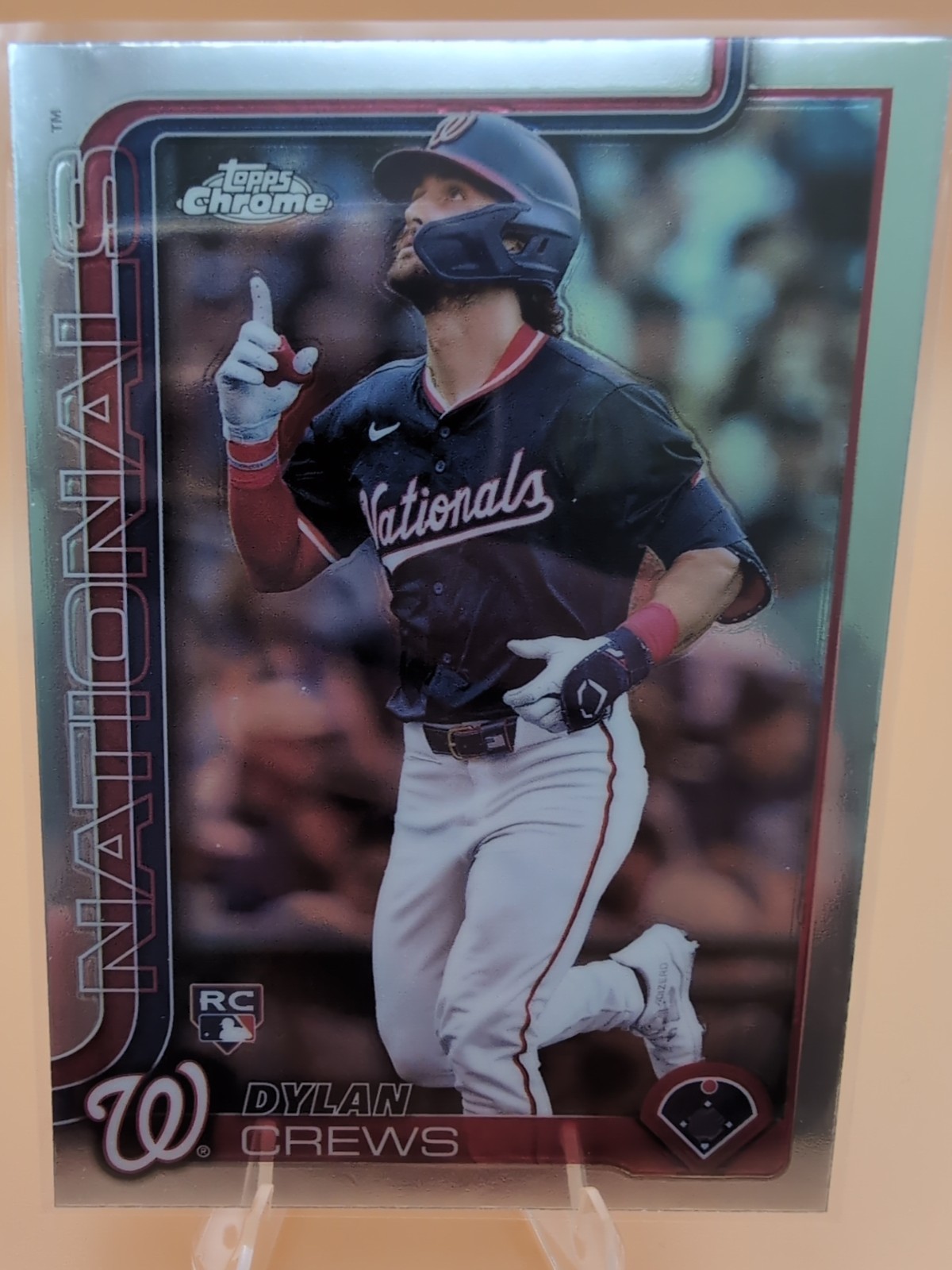 2025 Topps Chrome - Dylan Crews #146 (RC) Base Washington Nationals