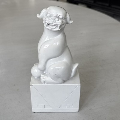 Jonathan Adler Happy Chic Elizabeth Foo Dog Bookend White 8 