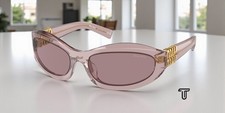 MIU MIU MU 14ZS 12W20I Mauve Trasparent Lt Purple Brown 59 mm Women's Sunglasses