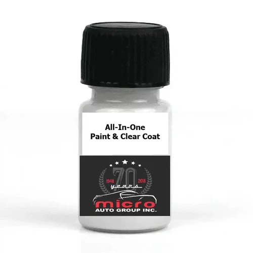 All-In-One Paint & Clear Coat Ford Oxford White YZ Touch up With Brush 2 Oz