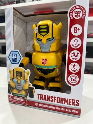 NEW Transformers Bumblebee Super Deformed Cute Dancing Battle Bots Lights Sound