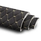 PU Diamond Quilted Fabric 6mm Foam Backed 63" Car Headliner Upholstery By Yard