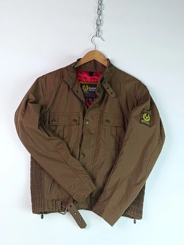BELSTAFF Tourmaster Trophy Jacket Brown Nylon Biker Motorcycle Men Sz IT 50 M L image 3