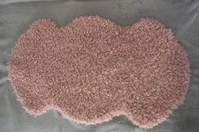 rosa Teppich Mont Chalet Dekofelle Imitat QVC wie NEU 95x55cm wie Badteppich