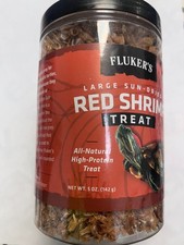 RA Fluker's Sun-Dried Large Red Shrimp Treat - 5 oz 142g 