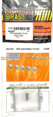 EDU653007 1:350 Eduard Brassin PRINT USN Searchlights 12 inch