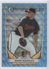 2014 Bowman Draft Chrome Blue Wave Refractor Brian Gonzalez #CDP85 1c7