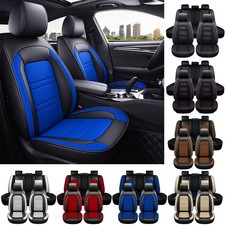 For Volkswagen Full Set 5-seats Leather Seat Covers Front Rear Cushion Protector
