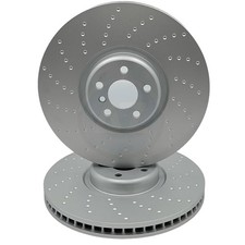 FOR ROLLS ROYCE CULLINAN GHOST PHANTOM 2017- FRONT BRAKE DISCS PAIR 395mm