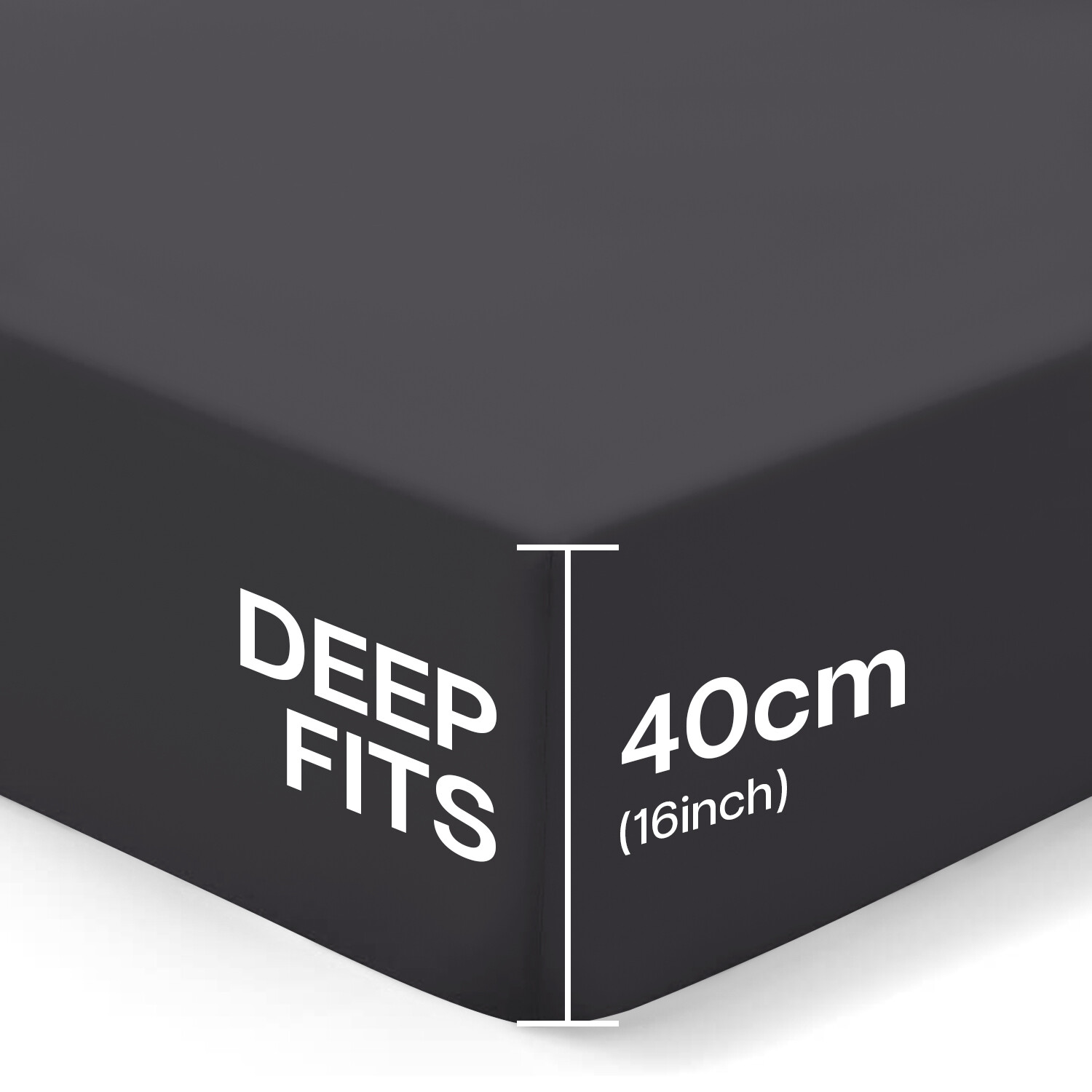 Extra Deep 40Cm Fitted Sheet Full Bed Sheets Single Double Super King