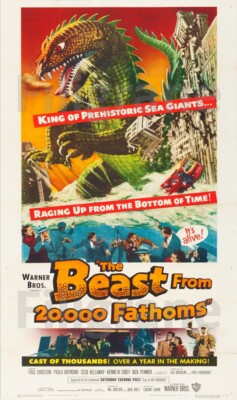 BEAST from 20.000 FATHOMS Rrhu - POSTER HQ 40x60cm eines VINTAGE POSTERS