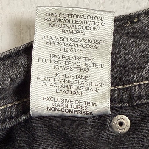 Silver Jeans Co Jeans Womens Sz 28x31 Suki Mid Skinny Charcoal Wash Fluid Denim - Picture 11 of 11