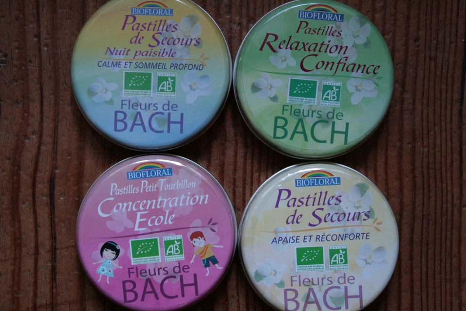Fleurs de Bach Bio Pastilles au choix Secours Jour/Nuit, Enfant - Biofloral